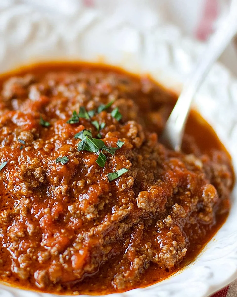 Classic Homemade Spaghetti Meat Sauce Recipe - additional image