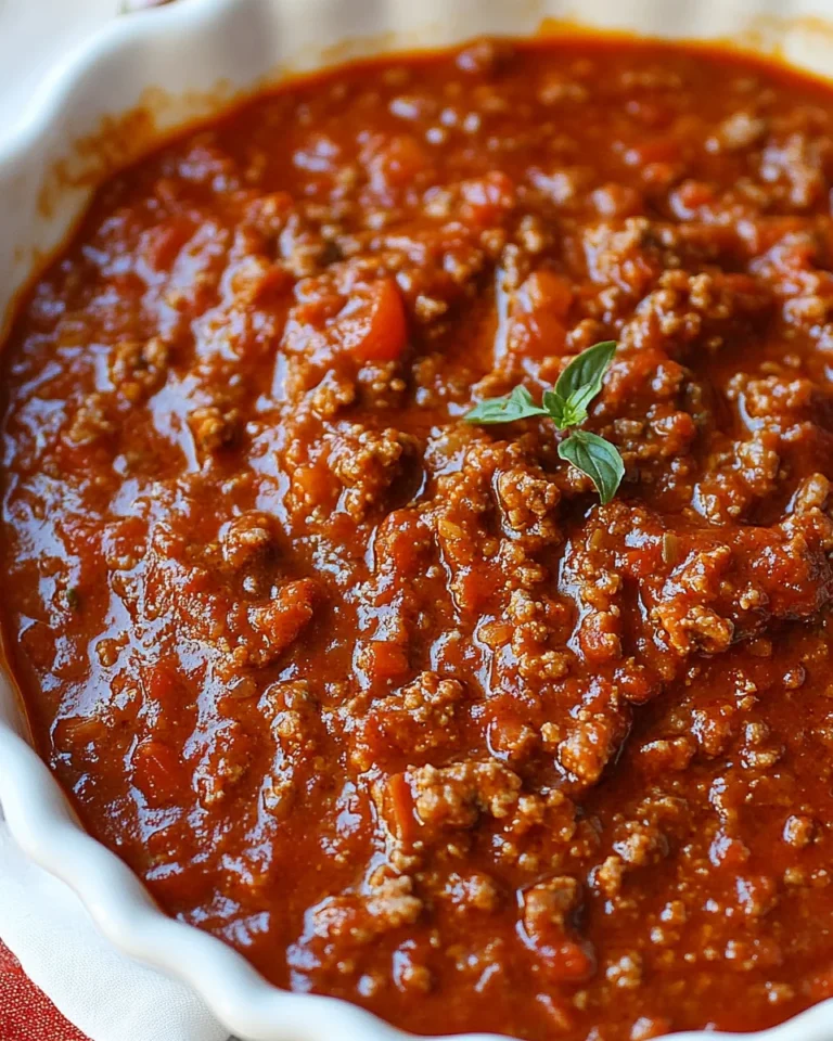 Classic Homemade Spaghetti Meat Sauce Recipe