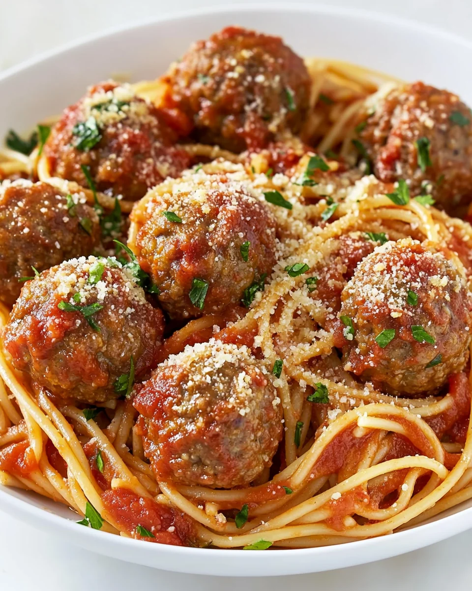 Classic Spaghetti With Homemade Meatballs - additional image