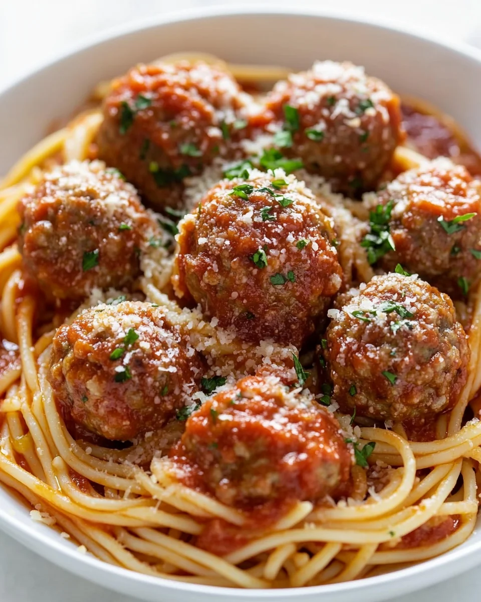Classic Spaghetti With Homemade Meatballs - additional image