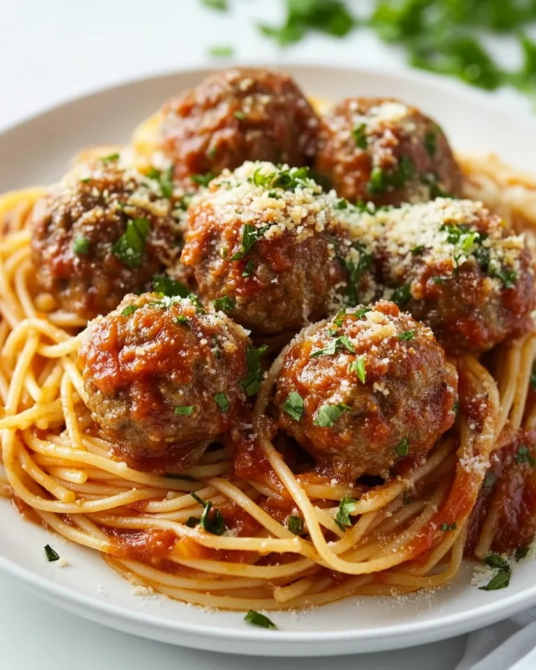 Classic Spaghetti With Homemade Meatballs