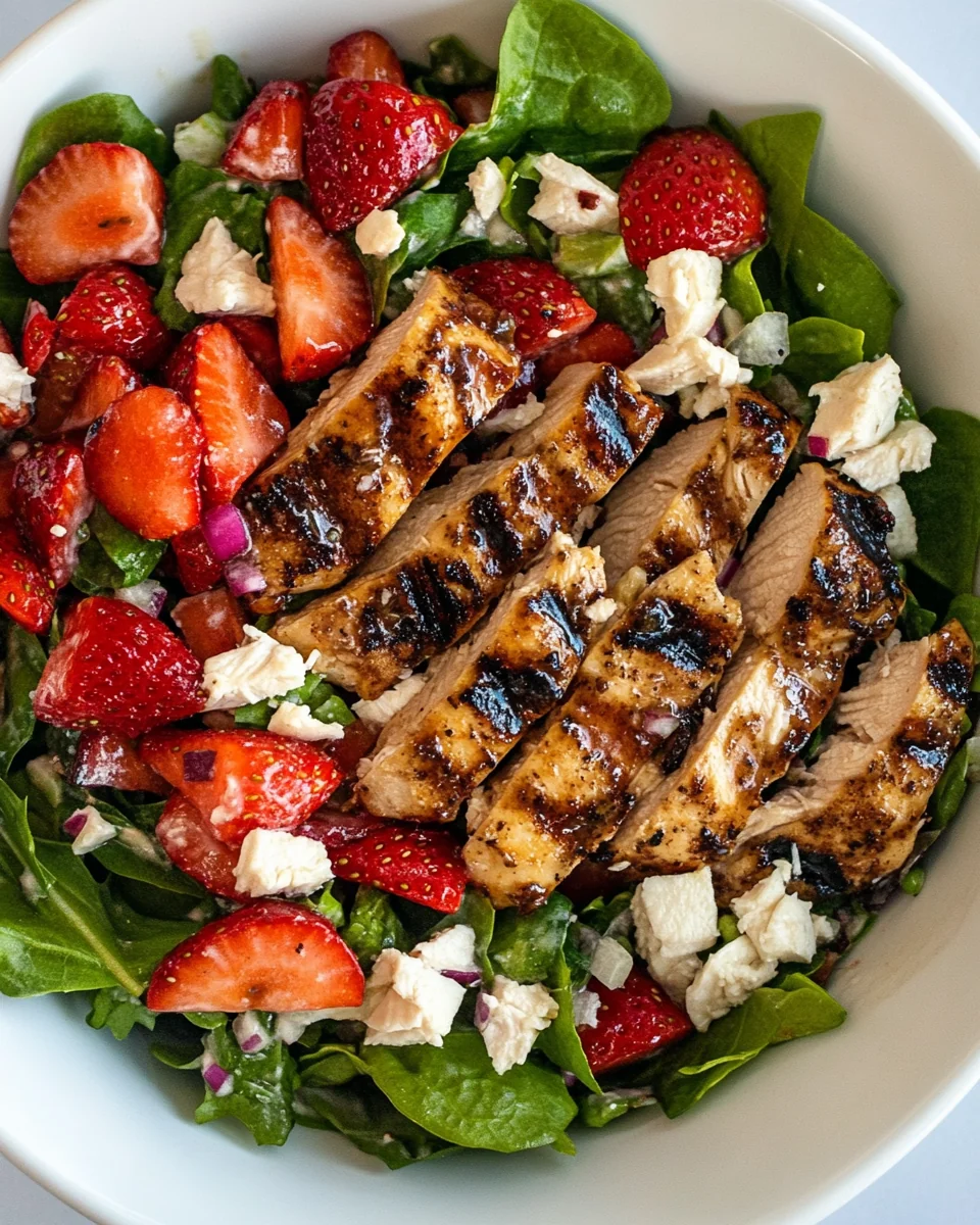 Simple Strawberry Chicken Salad