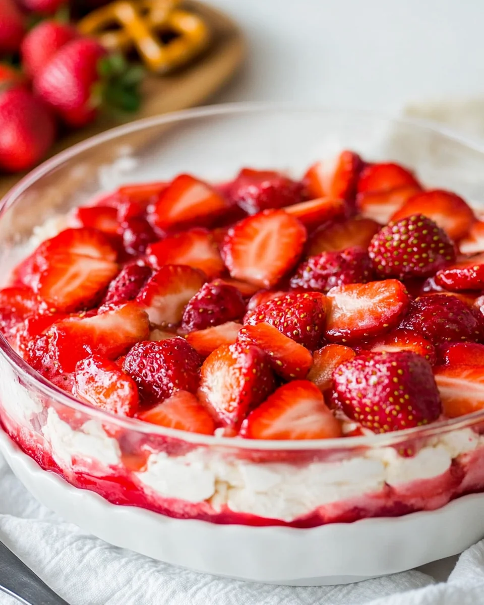 Simple Strawberry Pretzel Salad Recipe - additional image