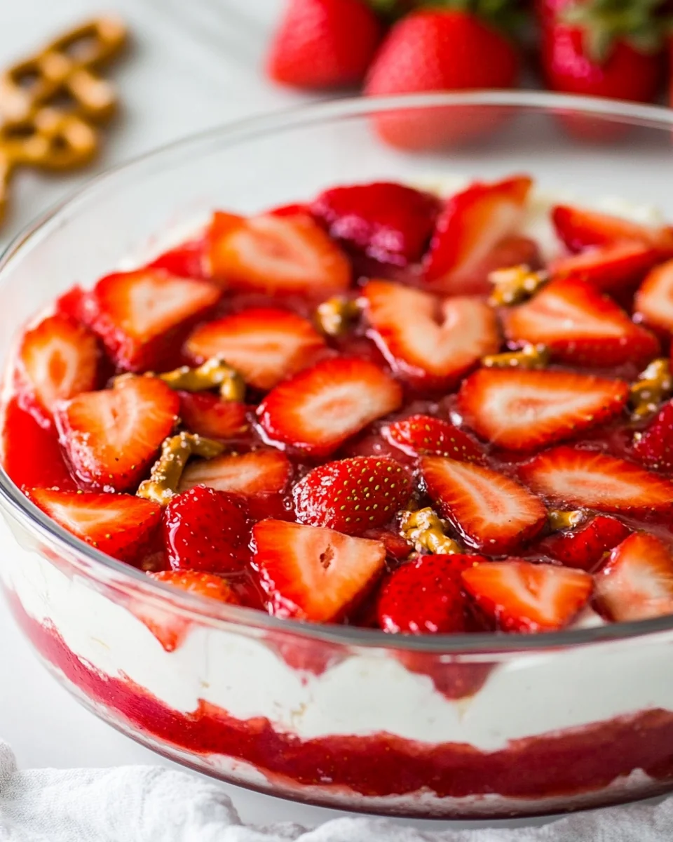 Simple Strawberry Pretzel Salad Recipe - additional image
