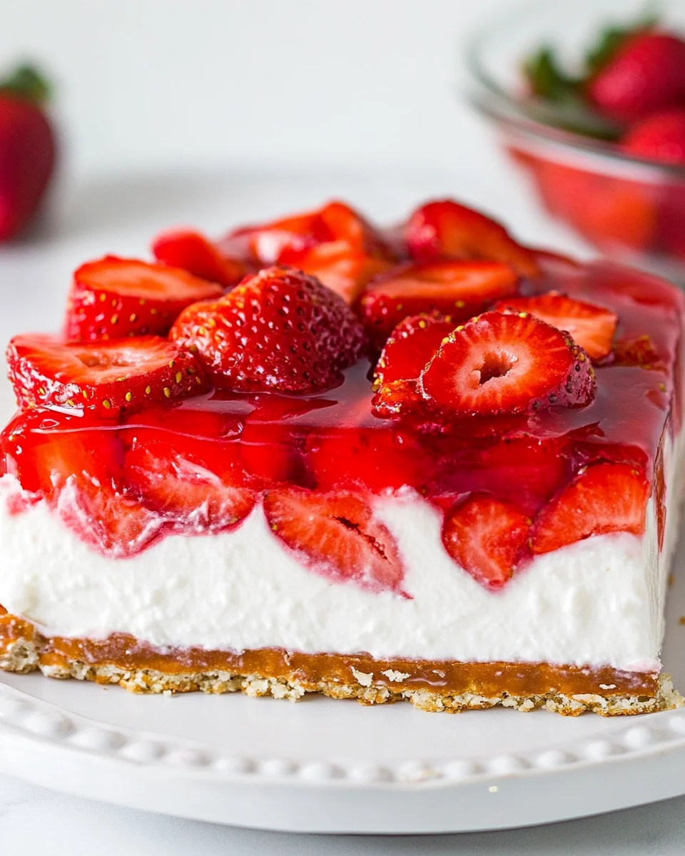 Simple Strawberry Pretzel Salad Recipe