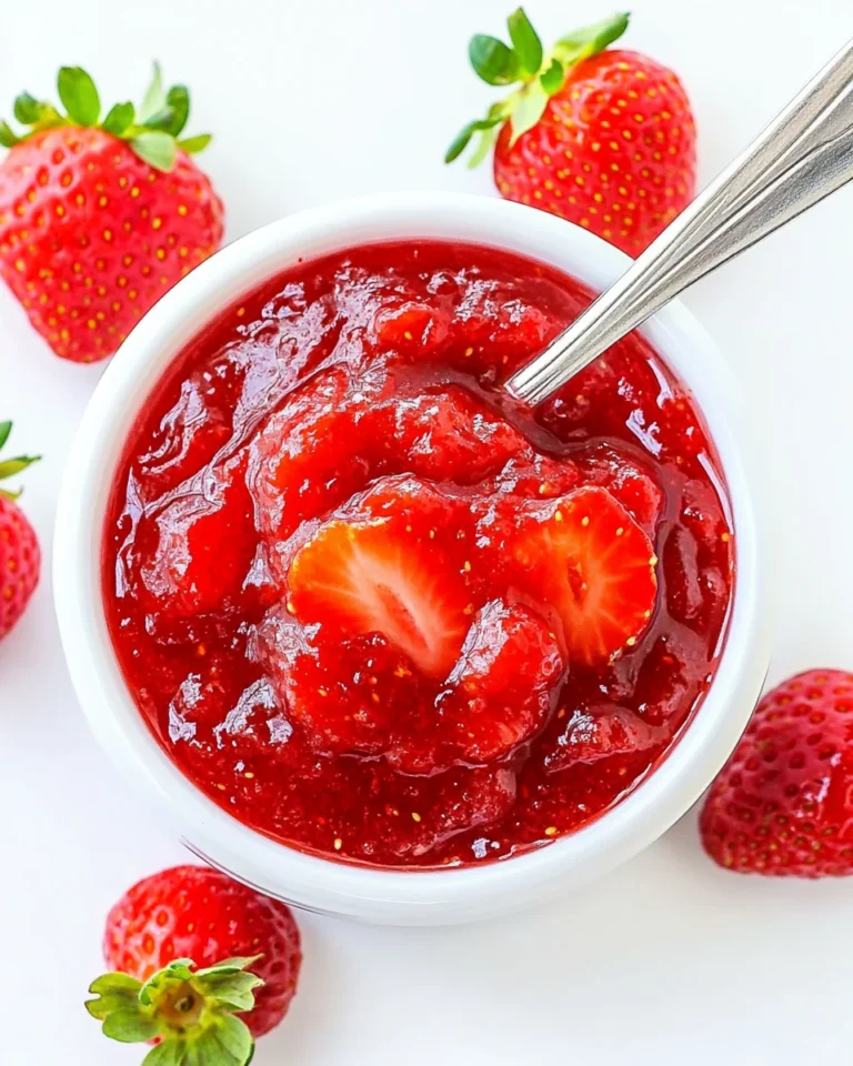 Homemade Strawberry Sauce Recipe
