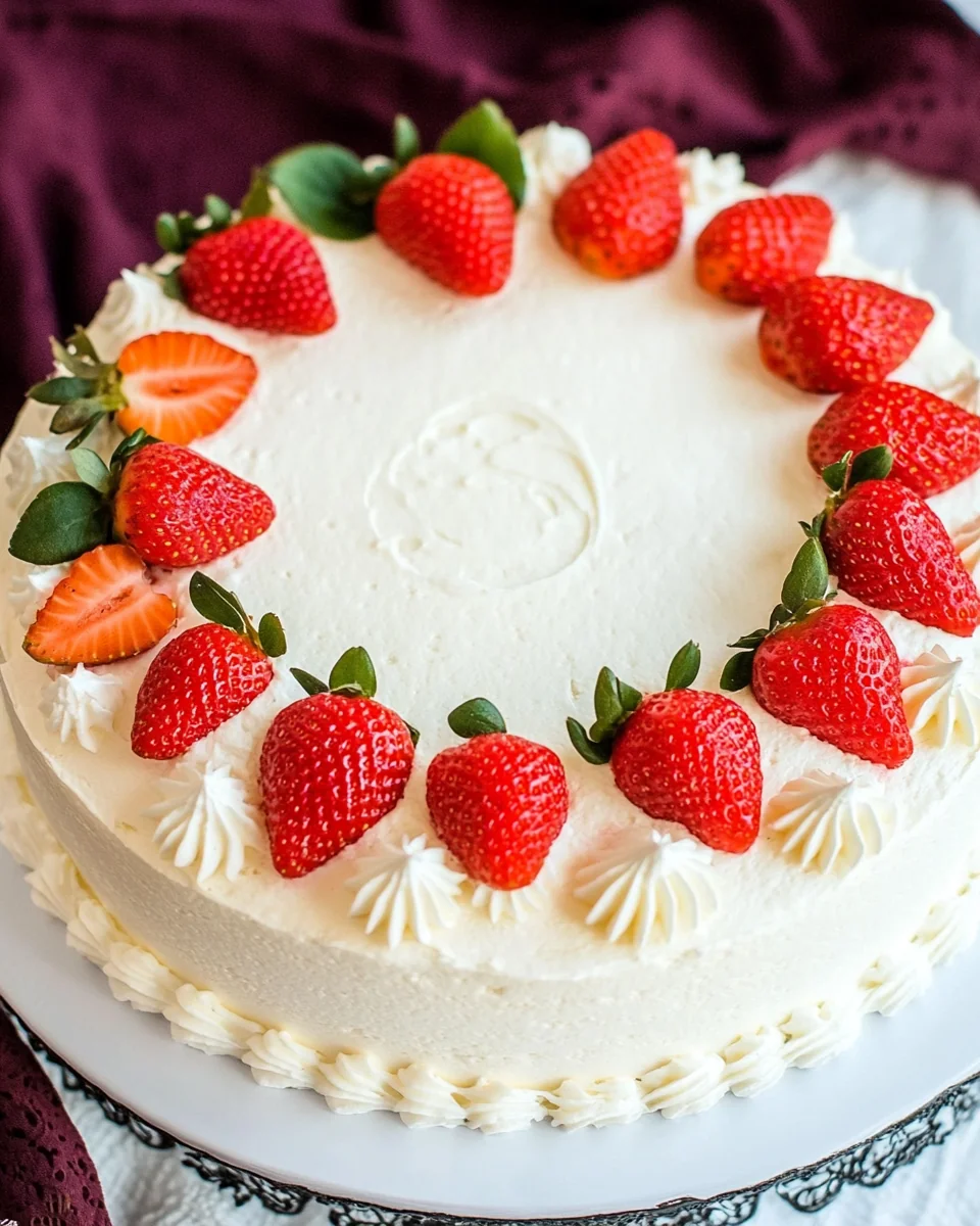 Homemade Strawberry Sponge Cake Recipe - additional image