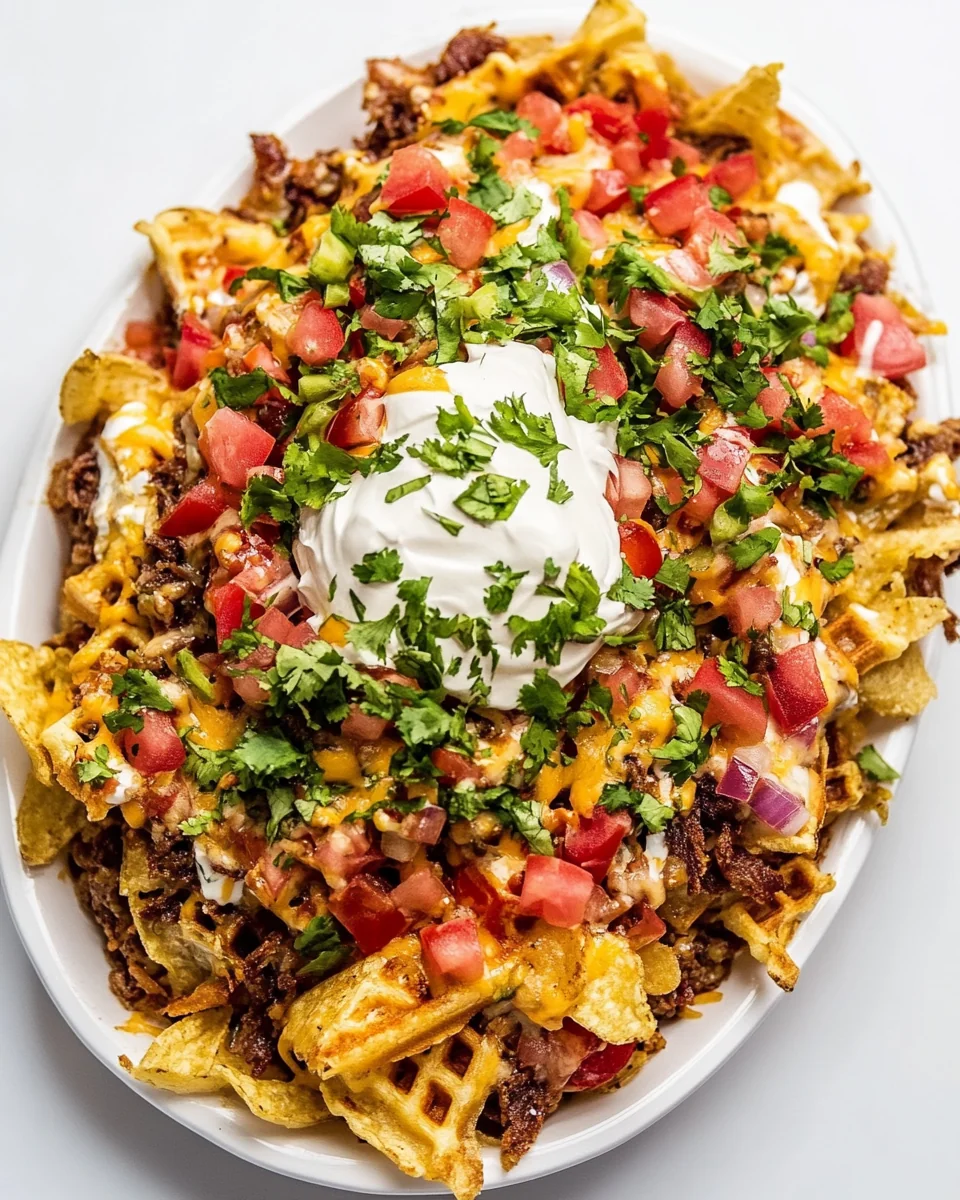 Savory Waffle Fry Nachos For A Cozy Night In - additional image