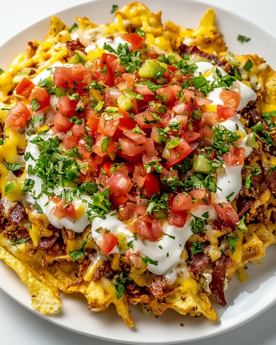 Savory Waffle Fry Nachos For A Cozy Night In - additional image
