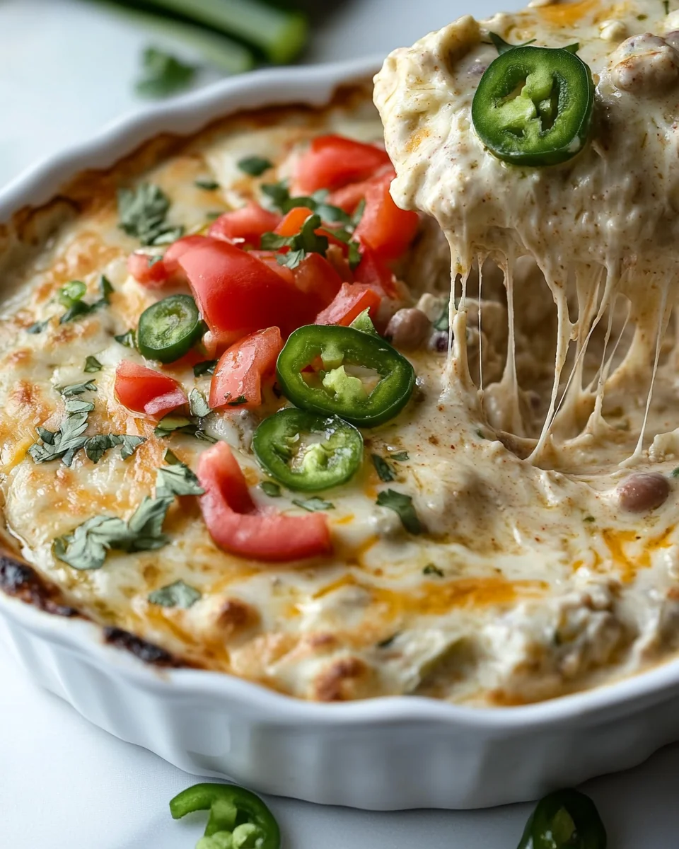 Savory White Bean Chili Cheese Dip - additional image