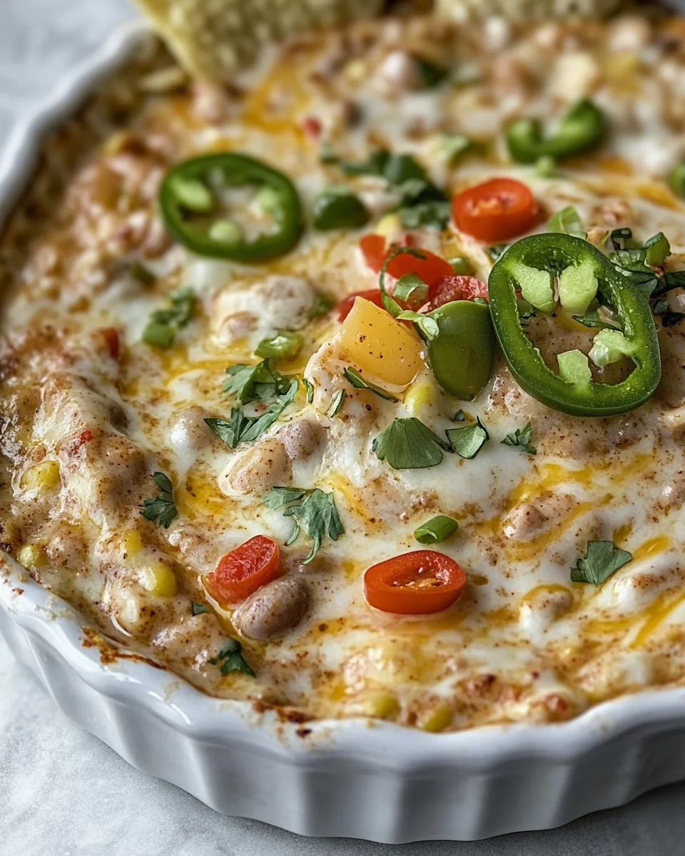 Savory White Bean Chili Cheese Dip - additional image
