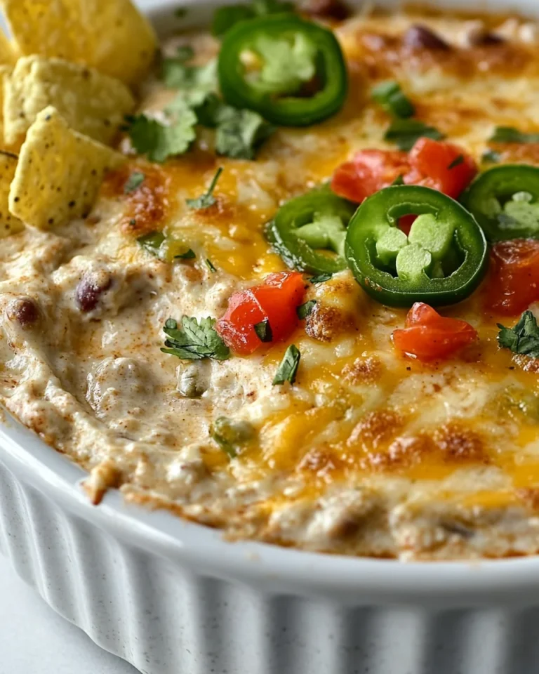 Savory White Bean Chili Cheese Dip