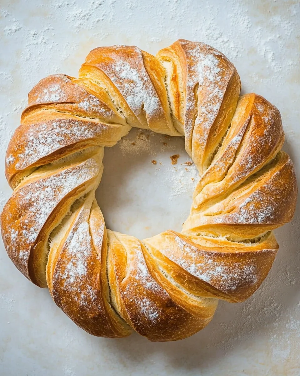 Homemade Wreath Bread Recipe With Fresh Herbs - additional image
