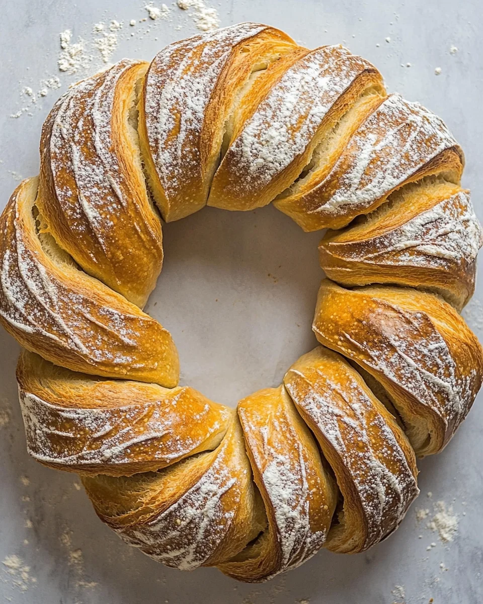Homemade Wreath Bread Recipe With Fresh Herbs - additional image