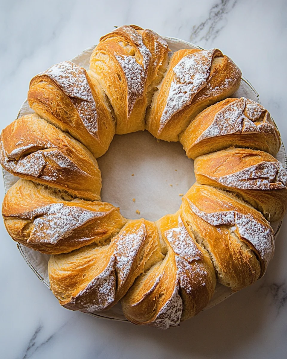 Homemade Wreath Bread Recipe With Fresh Herbs - additional image