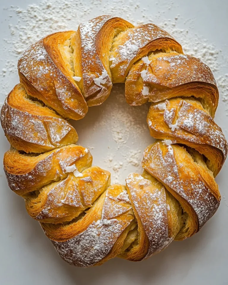 Homemade Wreath Bread Recipe With Fresh Herbs